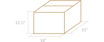 2.0 Cube Box (18″ × 15″ × 12 ½″)