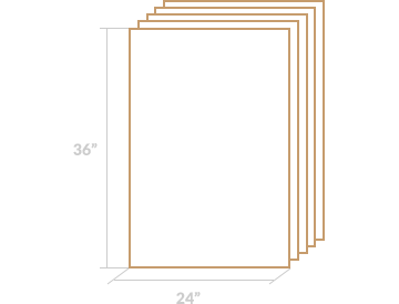 Unprinted Newsprint (24″ × 36″)