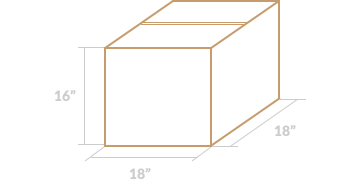 3.2 Cube Box (18″ × 18″ × 16″)