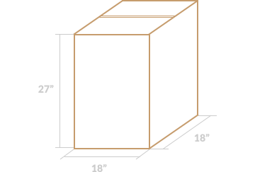 5.0 Cube Box (18″ × 18″ × 27″)